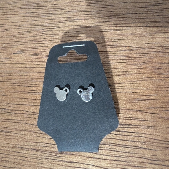 Disney Silver Mickey Mouse Earrings - Picture 1 of 1